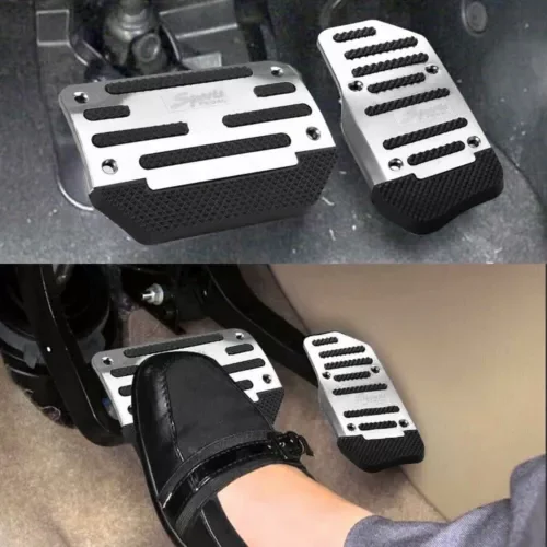 Dronehint Silver Non-Slip Gas Automatic Brake Foot Pedal Pad Cover Car Accessories Parts (For: Acura) Parts