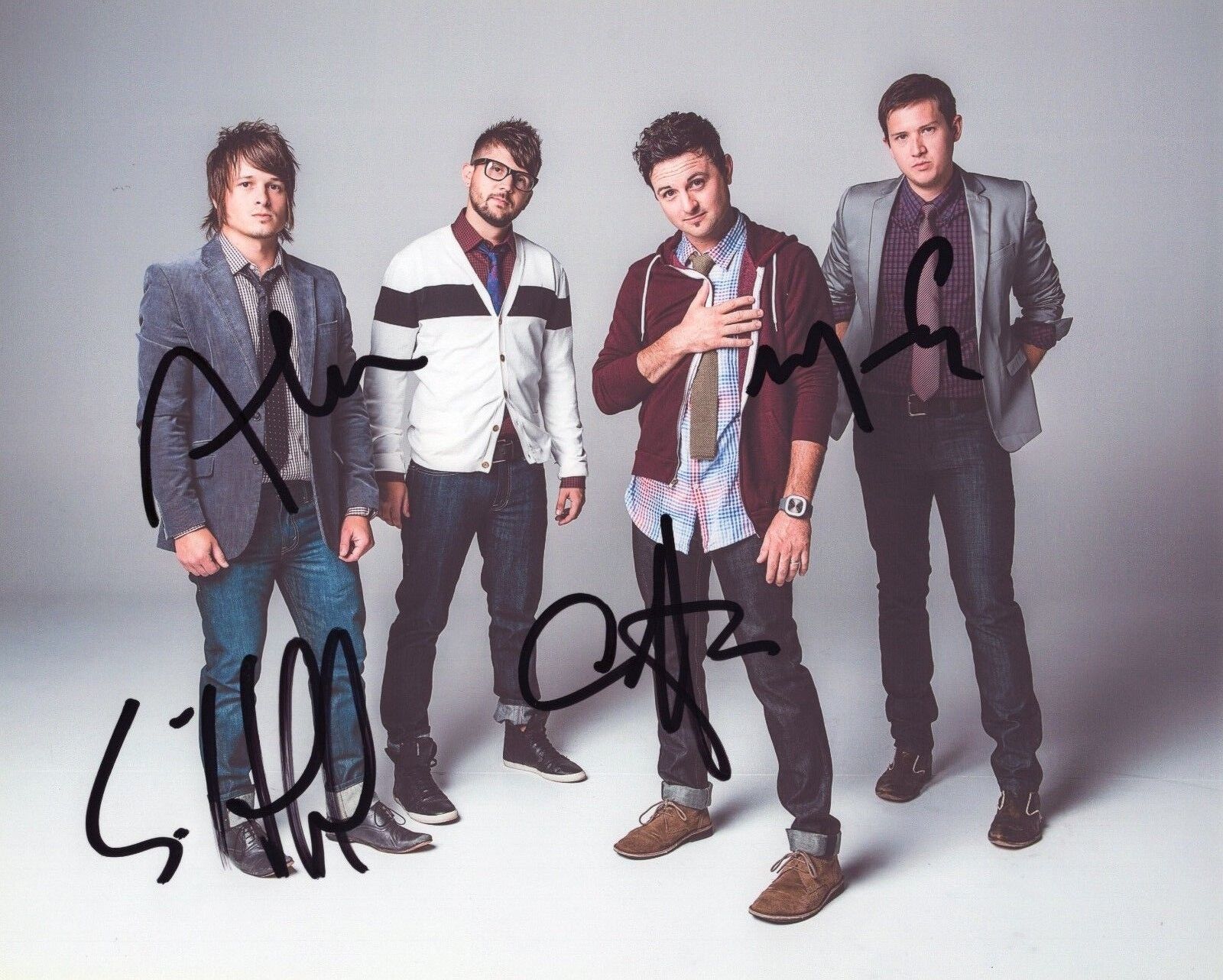 Sanctus Real Group Signed 8x10 Photo Poster painting w/COA