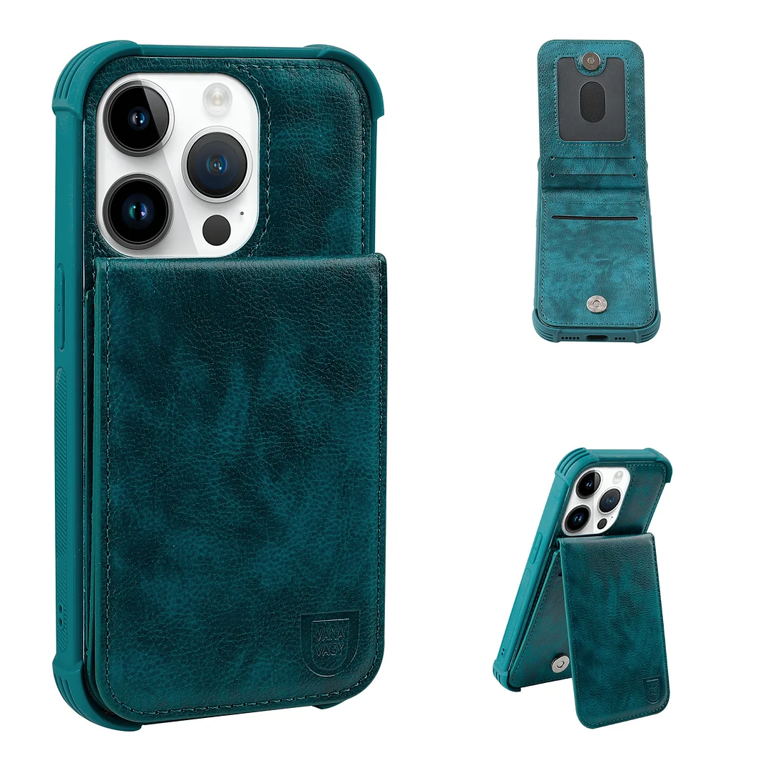 VANAVAGY Wallet Case for Apple iPhone 14 Pro 5G 6.1