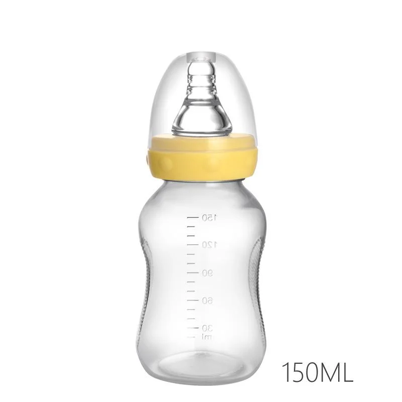 Reborn baby silicone bottle, Yellow / 150ML - Reborn Shoppe