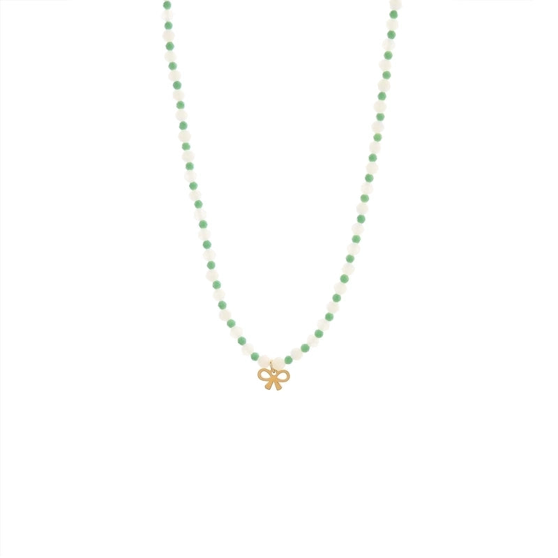 Casual Minimalist Geometric Natural Stone Titanium Steel Necklace In Bulk4