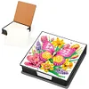5D DIY PU Diamond Art Note Box with 160 Sheets Paper Mosaic Kit (Butterfly)