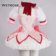 [Wetrose] In Stock Kaname Madoka Magic Girl Puella Magi Magica Cosplay Costume Wig Full Set