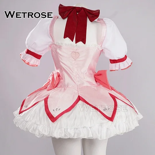 [Wetrose] In Stock Kaname Madoka Magic Girl Puella Magi Magica Cosplay Costume Wig Full Set