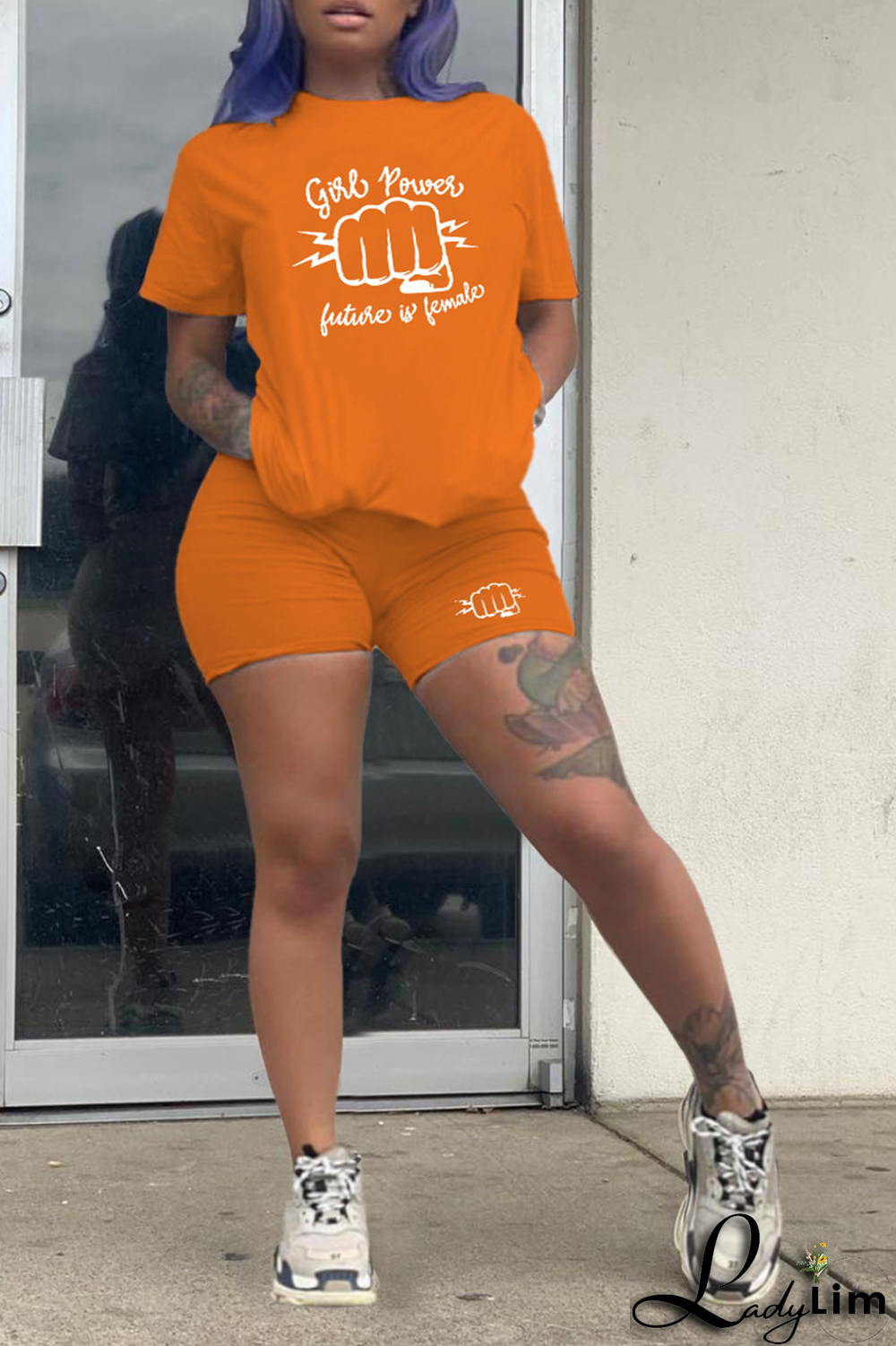 White Casual Print Patchwork O Neck Short Sleeve Two Pieces