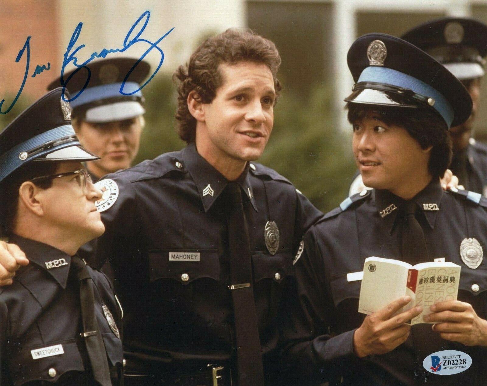 Tim Kazurinsky Signed Police Academy Merchant 8x10 Photo Poster painting w/Beckett COA Z02228