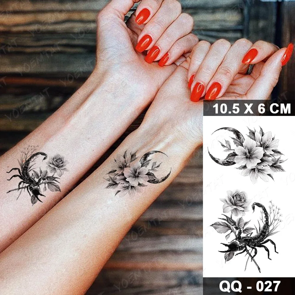 Waterproof Temporary Tattoo Sticker Cloud Lightning Magic Flash Tatoo Small Cute Crystal Hand Wrist Fake Tatto For Body Art
