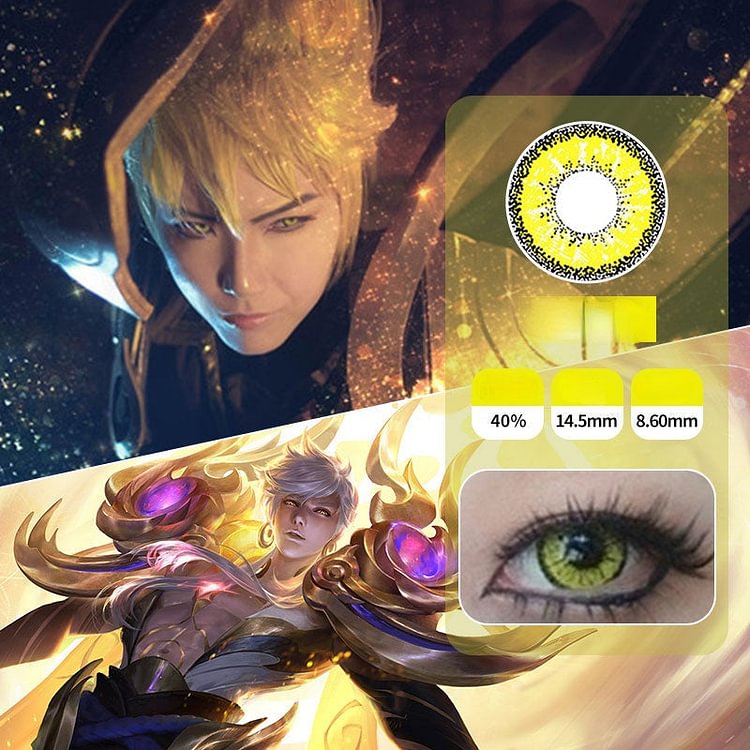 Anime Queen Deep Yellow Ying Zheng Contact Lenses SP17444