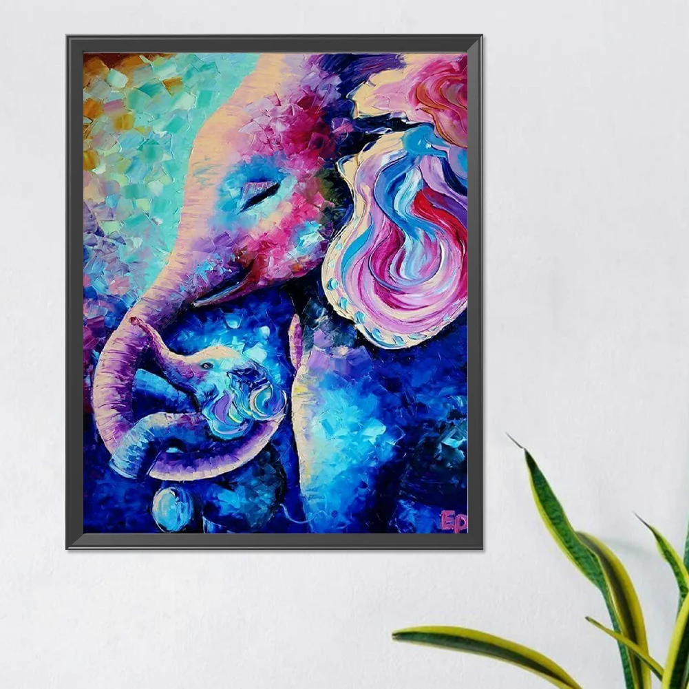 Diamond Painting - Full Round Drill - Elephant(Canvas|40*50cm)