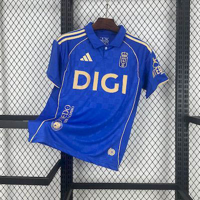 2025-2026 Real Oviedo Home Football Shirt 1:1 Thai Quality- Maxi Kit