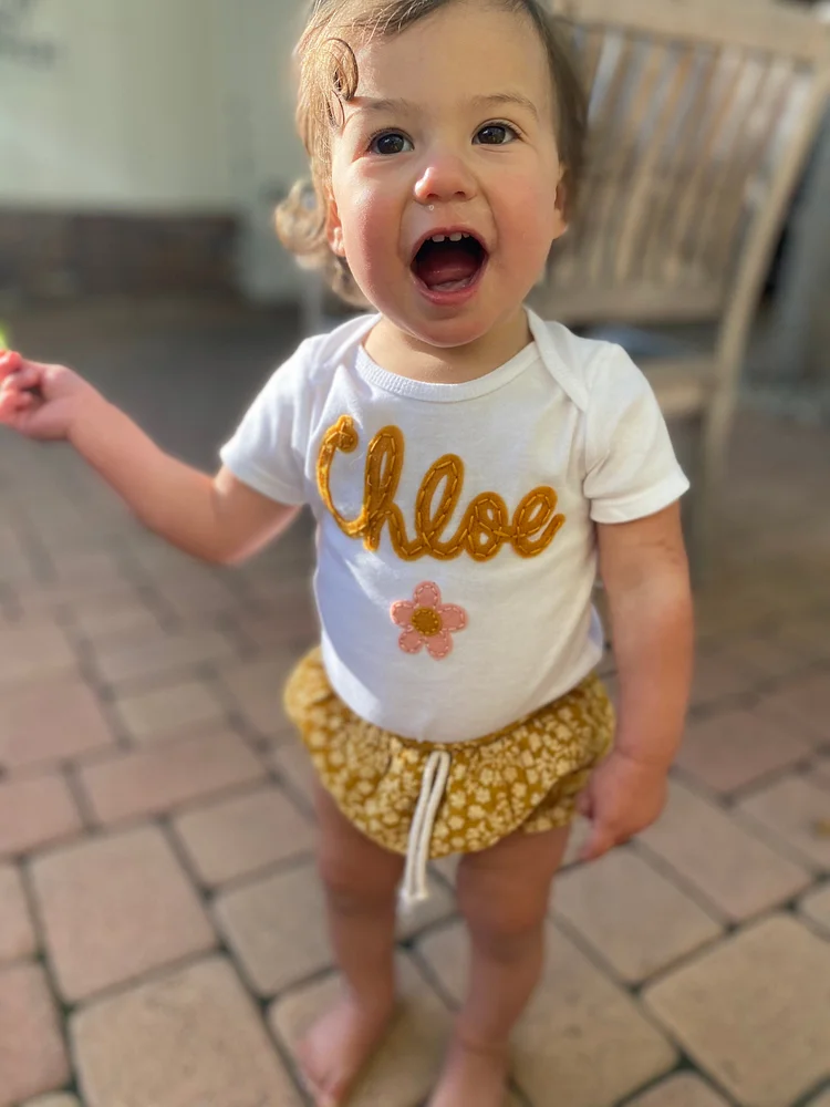 Mama- women's mama sweatshirt & onesie set - hand embroidered