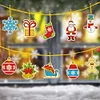 10pcs/set DIY Diamond Special Shape  Hanging Christmas Ornament Kit