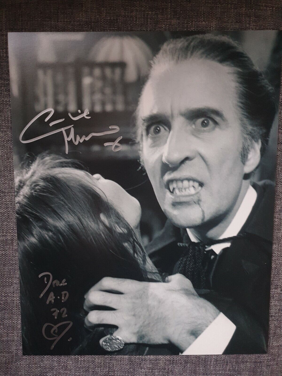 Caroline Munro dracula genuine hand signed10x8 Photo Poster painting coa 1510