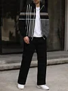 Men's fashion casual geometric print long sleeve jacket suit