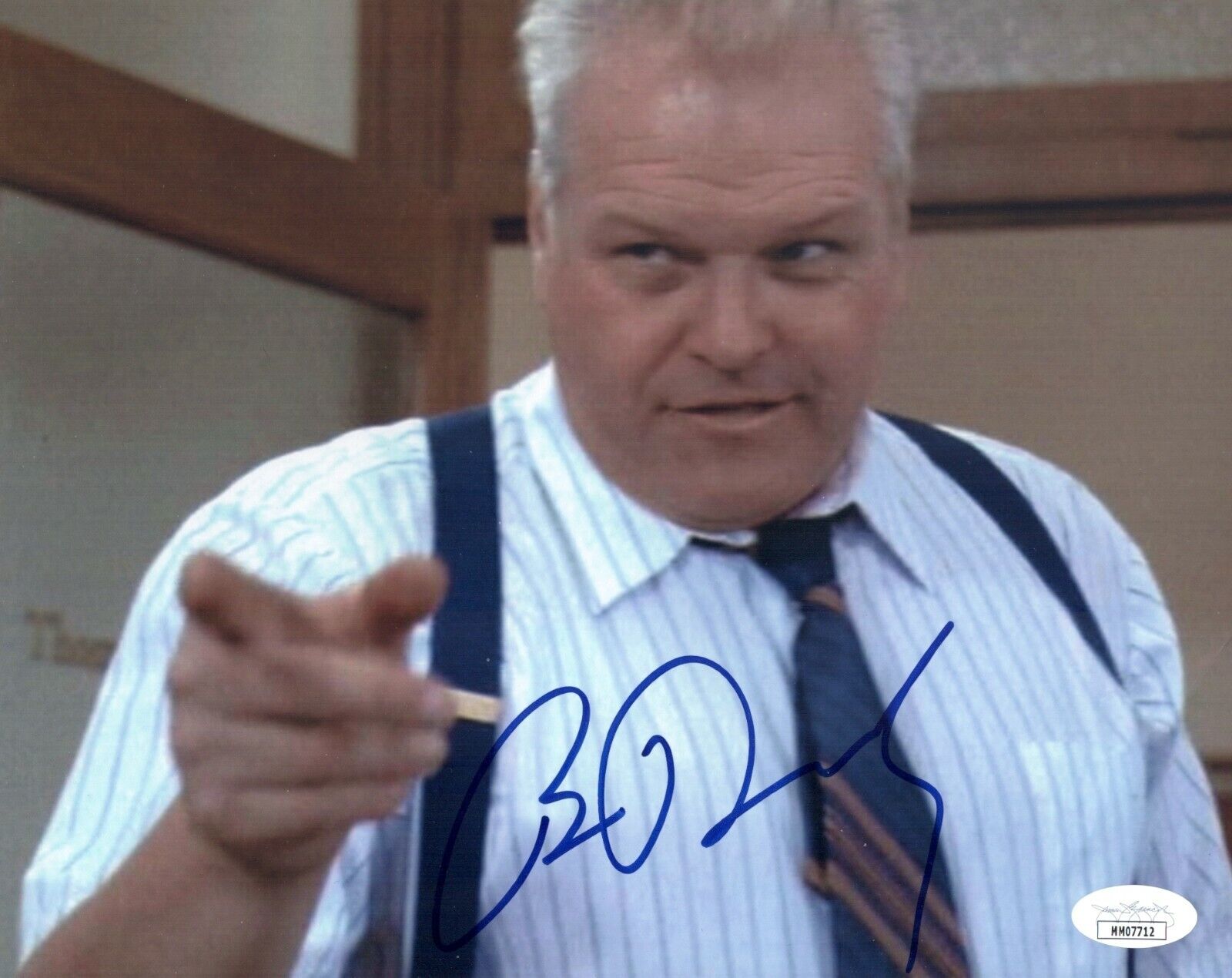 BRIAN DENNEHY Signed 8x10 Photo Poster painting TOMMY BOY In Person Autograph JSA COA Cert