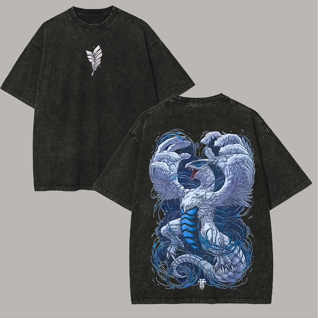 Pokémon Dragon Printed Unisex Washed T-Shirt