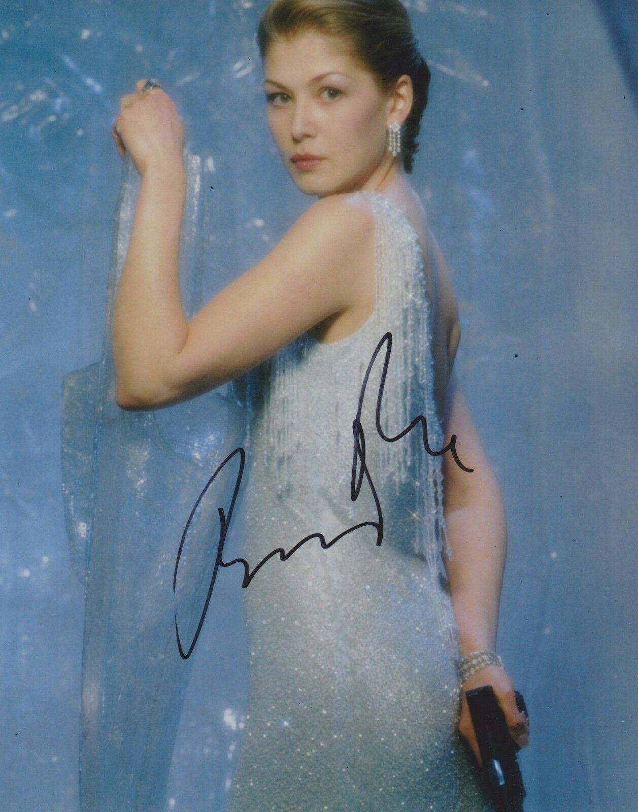 Rosamund Pike Signed Die Another Day 10x8 Photo Poster painting AFTAL