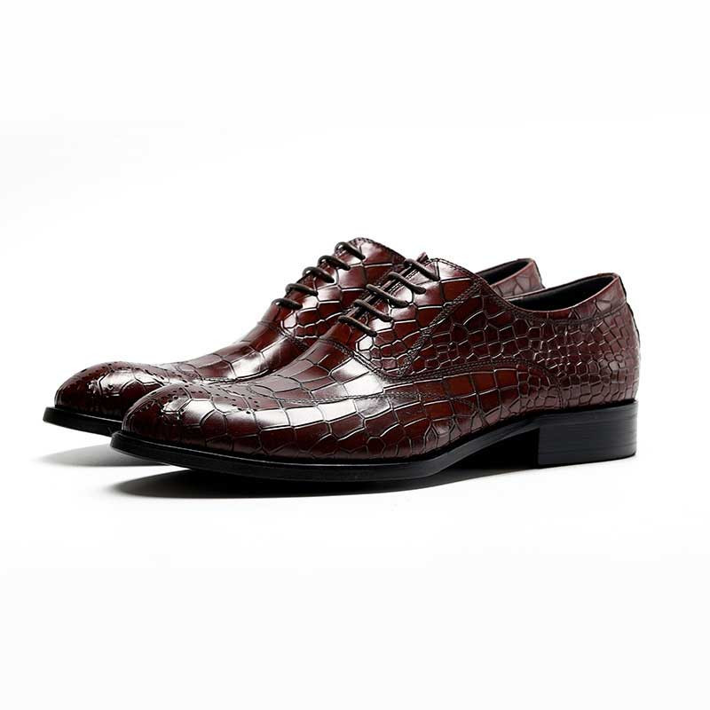 Luxury Mens Leather Oxford Shoes For Wedding display picture 3