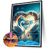 Diamond Painting-DIY Full Round Drill Love Swan