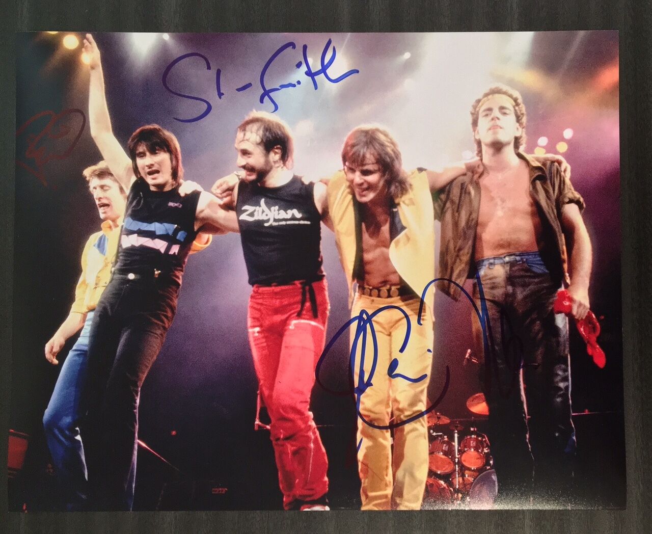 GFA x4 Neal Schon Rock Band * JOURNEY * Signed 11x14 Photo Poster painting PROOF J8 COA