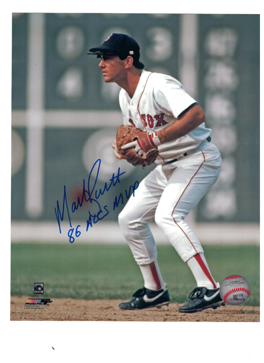 Marty Barrett 86 ALCS MVP Boston Red Sox Signed 8x10 Photo Poster painting W/Our COA