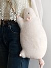 Handmade chubby white rat bag
