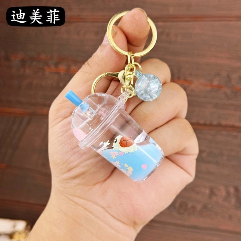 Cute Milky Tea Cup Arylic Women’s Keychain