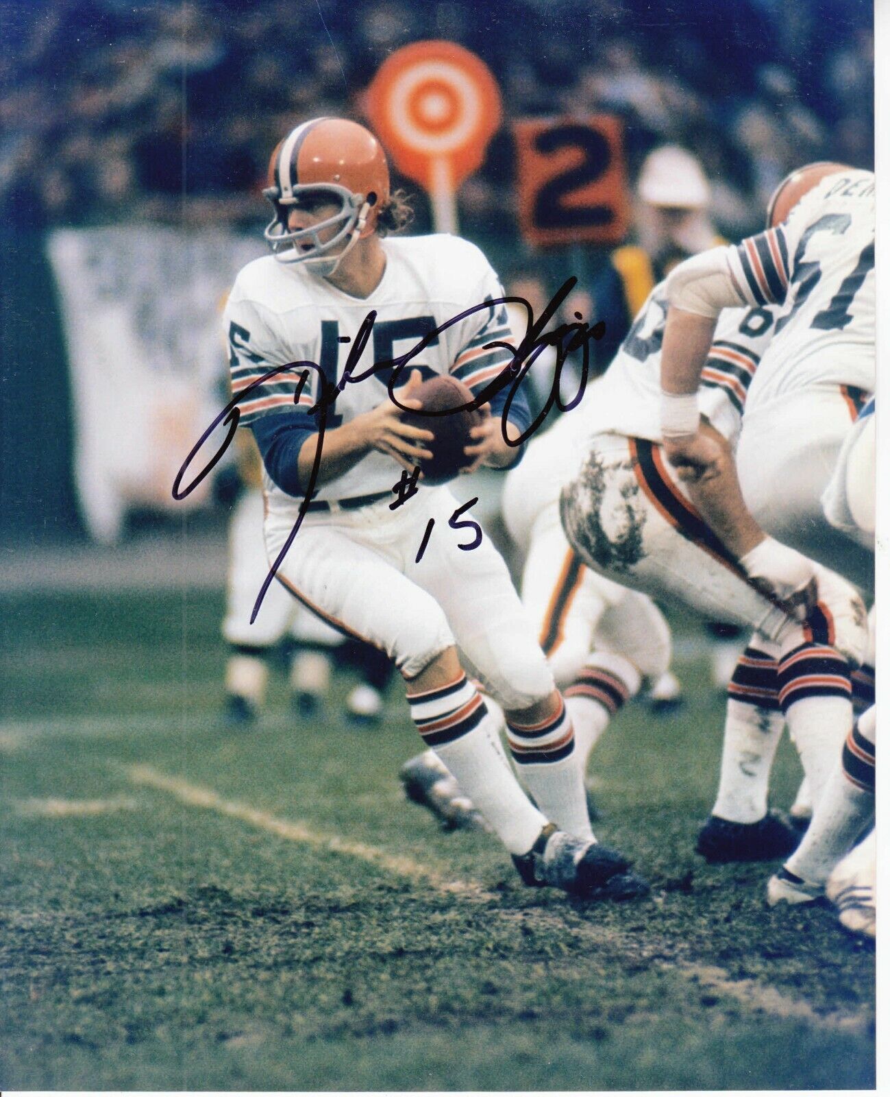 Mike Phipps #0 8x10 Signed Photo Poster painting w/ COA Cleveland Browns 031019