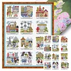 Magazine-European Travel Maps-14CT Stamped Cross Stitch Egyptian Cotton 38*52cm/14.96*20.47in tapestrymarket