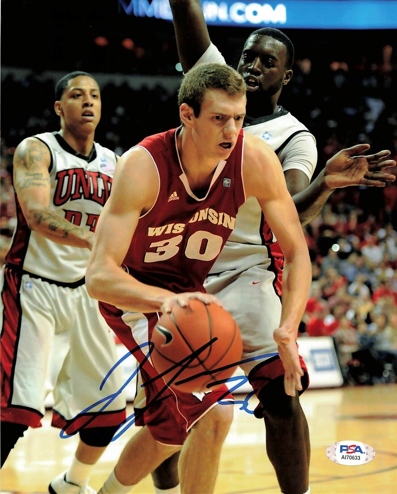 Jon Leuer signed 8x10 Photo Poster painting PSA/DNA Wisconsin Badgers Autographed