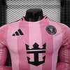 Joyfball 2025/2026 Player Version Long Sleeves Inter Miami Home Football Jersey 1:1 Thai Quality（The player version jersey is a bit tight, please pay attention to the size selection）