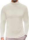 Ekouaer Men's Turtleneck Long Sleeve Turtle Neck Shirts Basic Lightweight Undershirt Thermal Pullover Sweater S-XXL