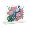 Acrylic Peacock 5D DIY Diamond Art Paper Towel Storage Rack Decor for Home Decor