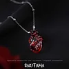 Dark Gothic Style Flesh And Blood Heart-Shaped Pendant Necklace Handmade Artwork