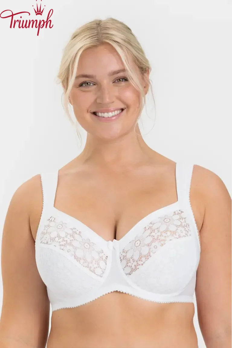 Triumph - (3 бр.) Дантелен сутиен с банели