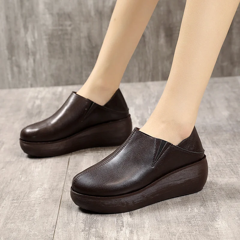 Chunky Sneakers Women 2022 New Solid Color Thick Bottom Lace Up Walking Women's Shoes Female Breathable Non Slip Platform Shoes