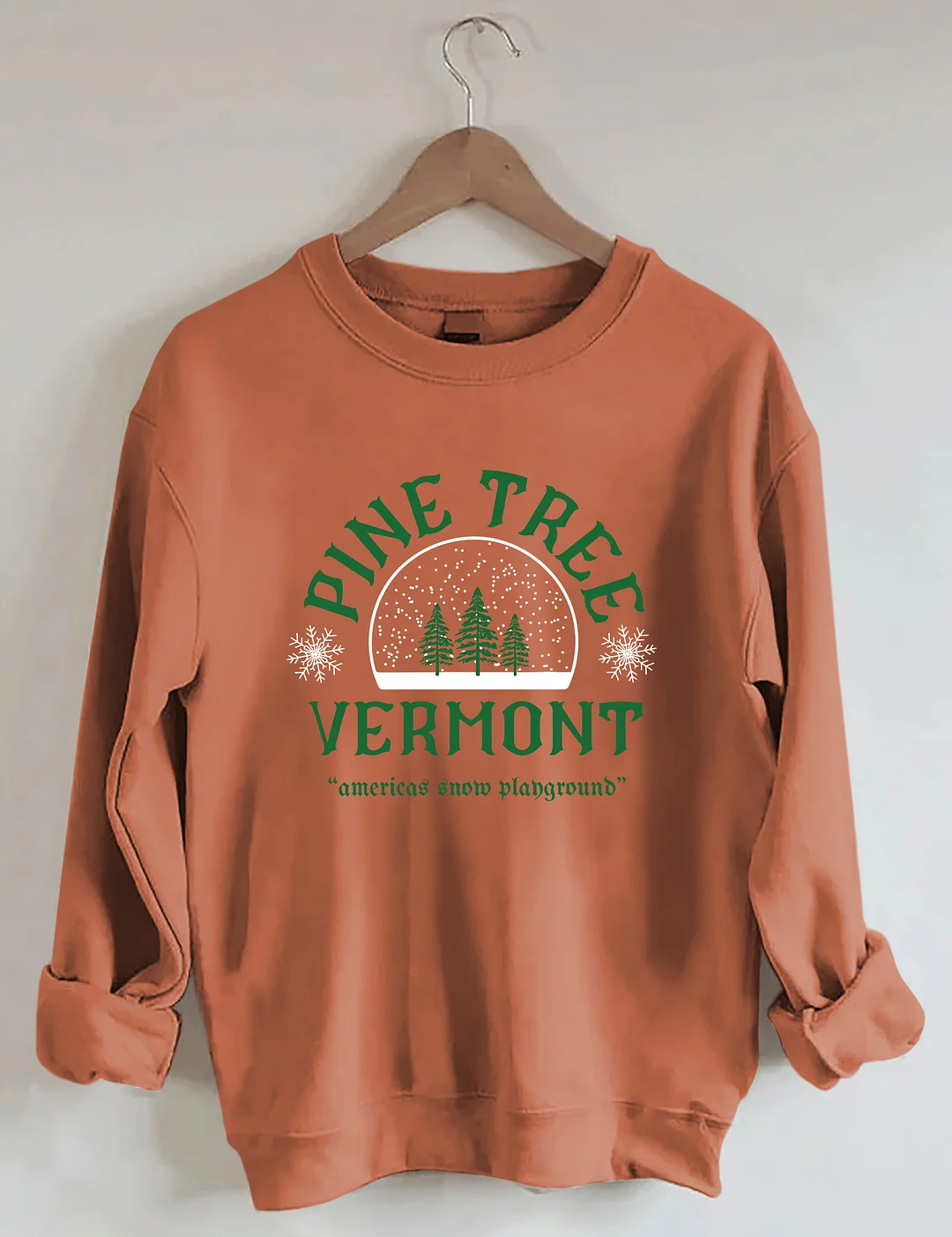 Pine Tree Vermont Christmas Sweatshirt