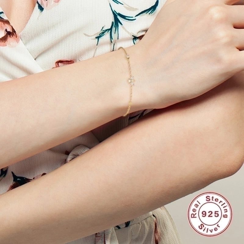 925 Sterling Silver Bracelets Minimalist