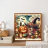 Diamond Painting-DIY Full Round Drill Halloween Pumpkin Girl