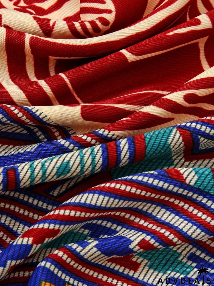 Geometric Print Scarf