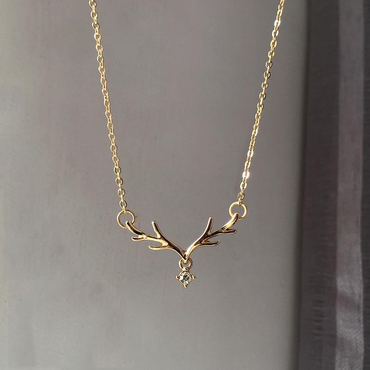 Antler Shape Clavicle Necklace
