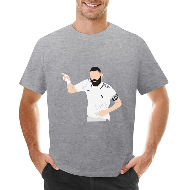 Karim Benzema Inspired Cartoon illustration Men's T-shirt