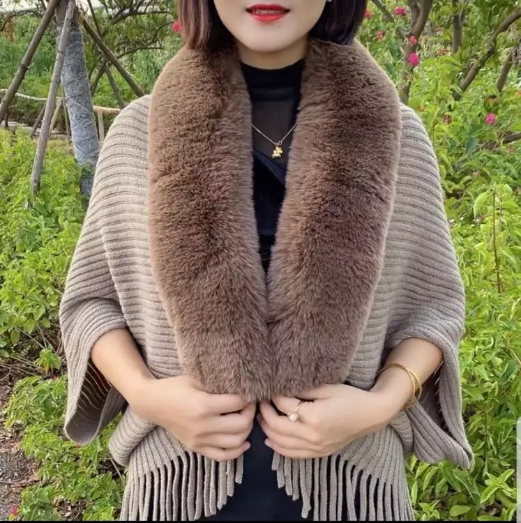 Variety of Matching Trendy Plush Shawls