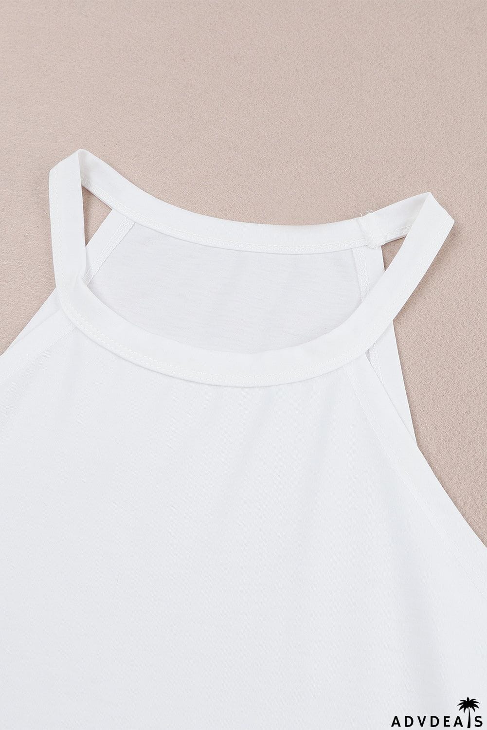 Plain Halter Neck Tank Top