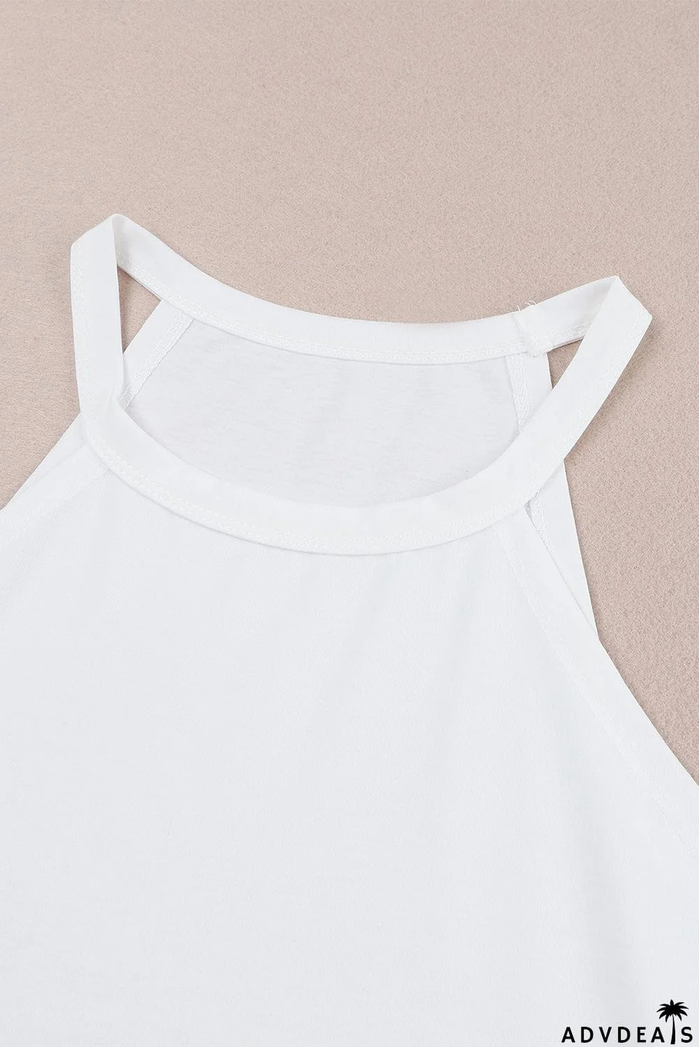 Plain Halter Neck Tank Top