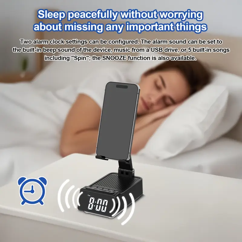 birthday gifts for men women cell phone stand wireless speaker with anti slip base stocking stuffer cool gadget anniversary idea gift for him her husband wife dad mom dad gift induction speaker for iphone Product details 2