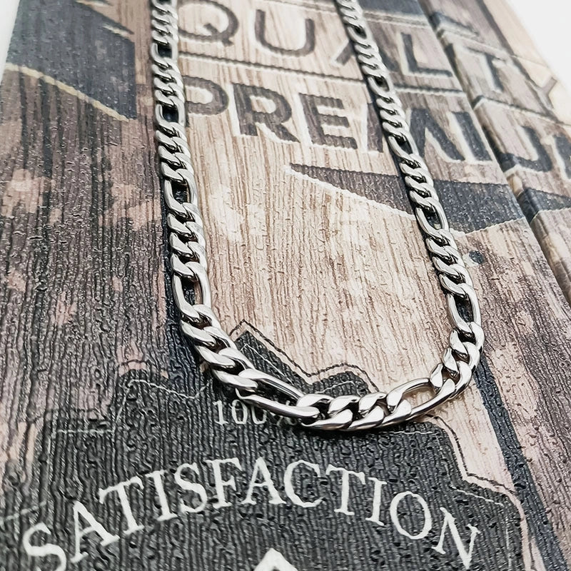Stainless Steel NK Three One Necklace For Men And Women Jewelry Titanium Steel Figaro Necklace With Chain Clavicle Chain Cuba Chain