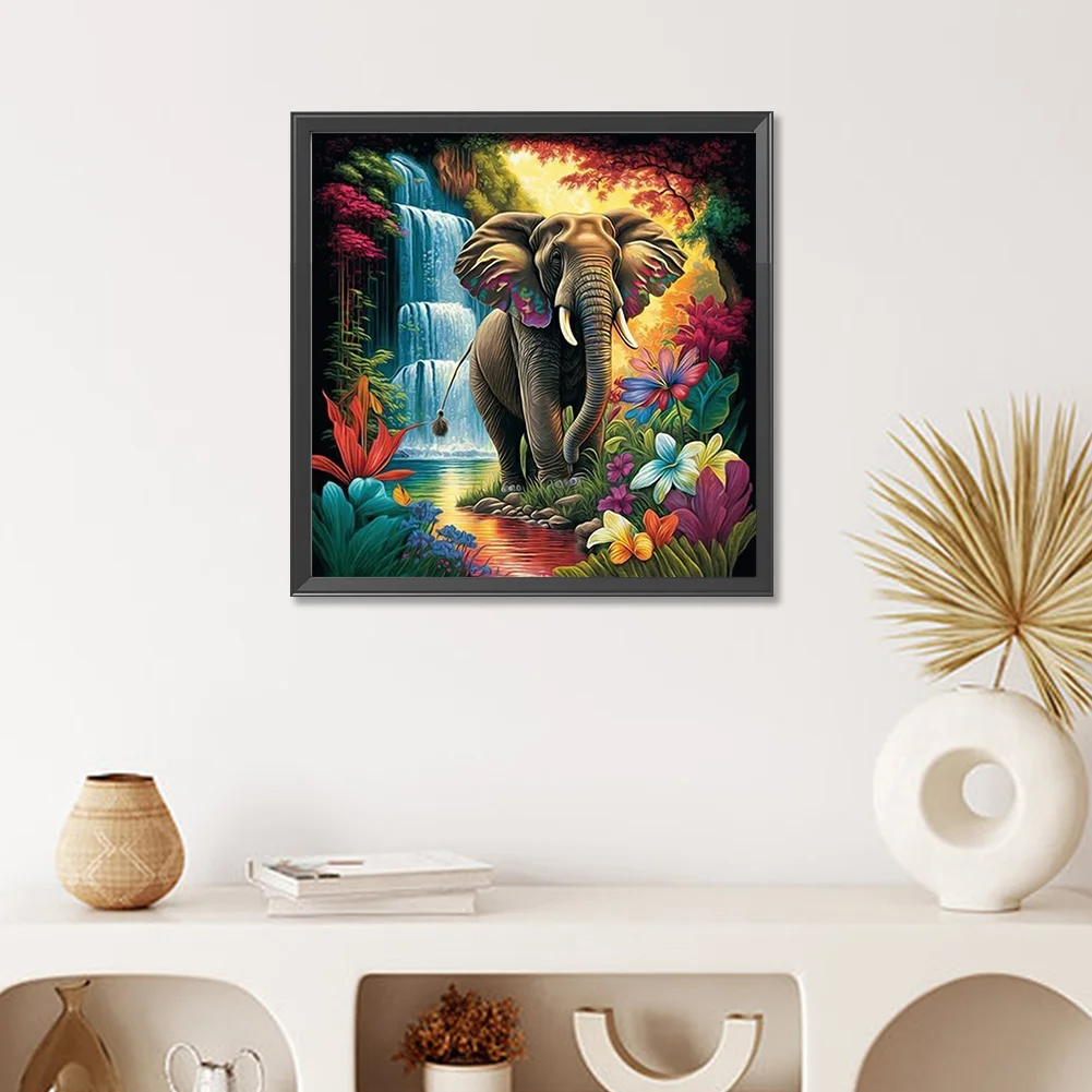 Diamond Painting - Full Round Drill - Elephant(Canvas|50*50cm)