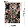 Pearl Floral Owl-Special Shaped Diamond Painting