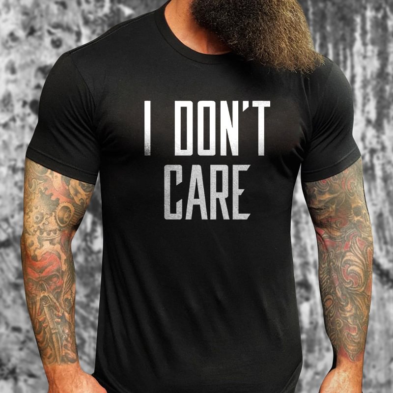 Livereid I Don't Care Printed T-shirt - Livereid